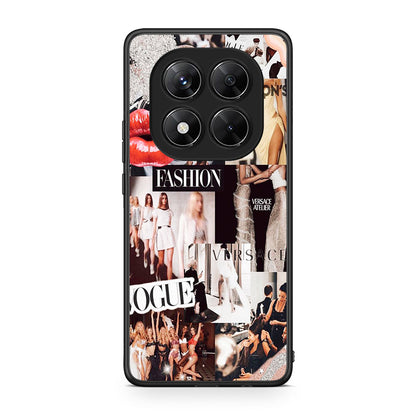 Xiaomi Redmi Note 14 Pro 5G / Poco X7 Collage Fashion Θήκη Αγίου Βαλεντίνου από τη Smartfits με σχέδιο στο πίσω μέρος και μαύρο περίβλημα | Smartphone case with colorful back and black bezels by Smartfits