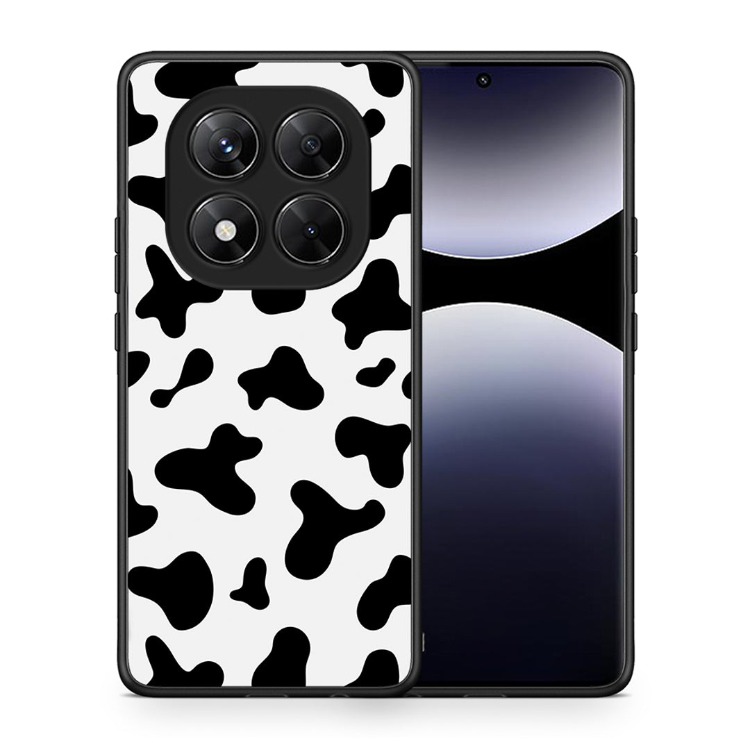 Θήκη Xiaomi Redmi Note 14 Pro 5G / Poco X7 Cow Print από τη Smartfits με σχέδιο στο πίσω μέρος και μαύρο περίβλημα | Xiaomi Redmi Note 14 Pro 5G / Poco X7 Cow Print case with colorful back and black bezels