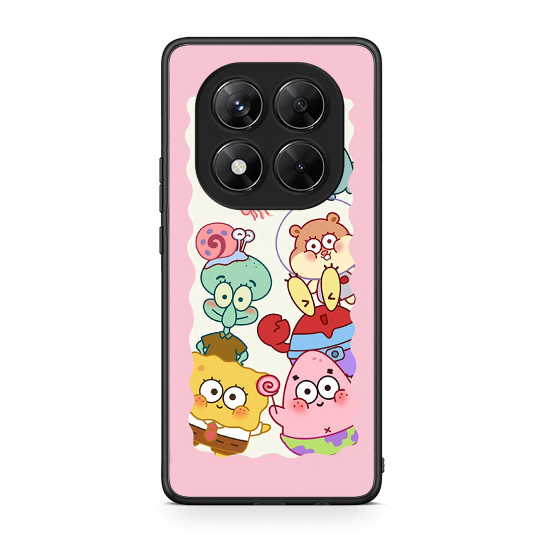 Xiaomi Redmi Note 14 Pro 5G / Poco X7 Cute Companion θήκη από τη Smartfits με σχέδιο στο πίσω μέρος και μαύρο περίβλημα | Smartphone case with colorful back and black bezels by Smartfits
