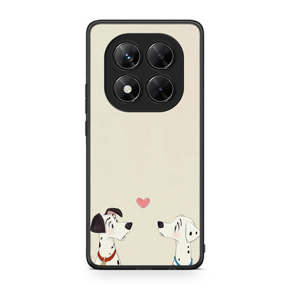 Xiaomi Redmi Note 14 Pro 5G / Poco X7 Dalmatians Love θήκη από τη Smartfits με σχέδιο στο πίσω μέρος και μαύρο περίβλημα | Smartphone case with colorful back and black bezels by Smartfits