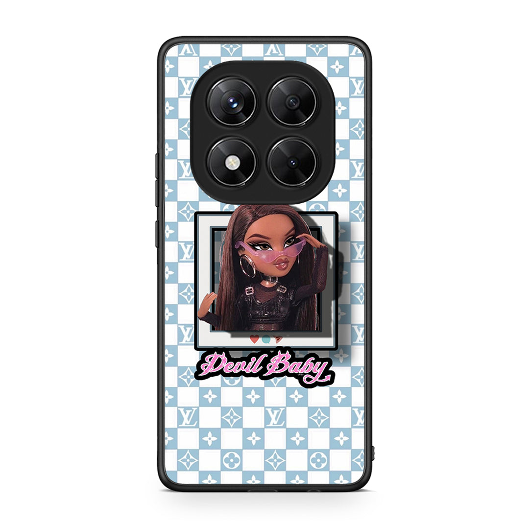 Xiaomi Redmi Note 14 Pro 5G / Poco X7 Devil Baby Θήκη Αγίου Βαλεντίνου από τη Smartfits με σχέδιο στο πίσω μέρος και μαύρο περίβλημα | Smartphone case with colorful back and black bezels by Smartfits