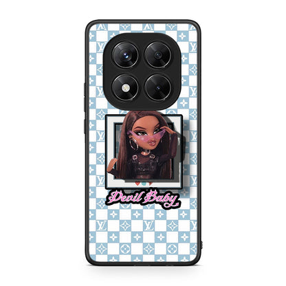 Xiaomi Redmi Note 14 Pro 5G / Poco X7 Devil Baby Θήκη Αγίου Βαλεντίνου από τη Smartfits με σχέδιο στο πίσω μέρος και μαύρο περίβλημα | Smartphone case with colorful back and black bezels by Smartfits