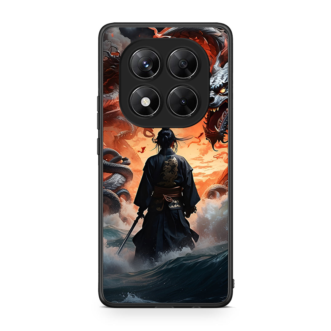 Xiaomi Redmi Note 14 Pro 5G / Poco X7 Dragons Fight θήκη από τη Smartfits με σχέδιο στο πίσω μέρος και μαύρο περίβλημα | Smartphone case with colorful back and black bezels by Smartfits