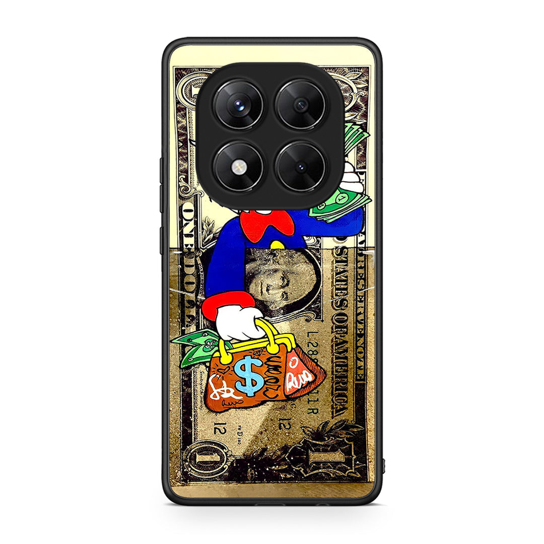 Xiaomi Redmi Note 14 Pro 5G / Poco X7 Duck Money Θήκη από τη Smartfits με σχέδιο στο πίσω μέρος και μαύρο περίβλημα | Smartphone case with colorful back and black bezels by Smartfits