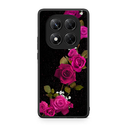 4 - Xiaomi Redmi Note 14 Pro 5G / Poco X7 Red Roses Flower case, cover, bumper