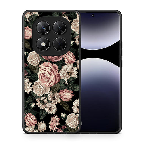 Θήκη Xiaomi Redmi Note 14 Pro 5G / Poco X7 Wild Roses Flower από τη Smartfits με σχέδιο στο πίσω μέρος και μαύρο περίβλημα | Xiaomi Redmi Note 14 Pro 5G / Poco X7 Wild Roses Flower case with colorful back and black bezels
