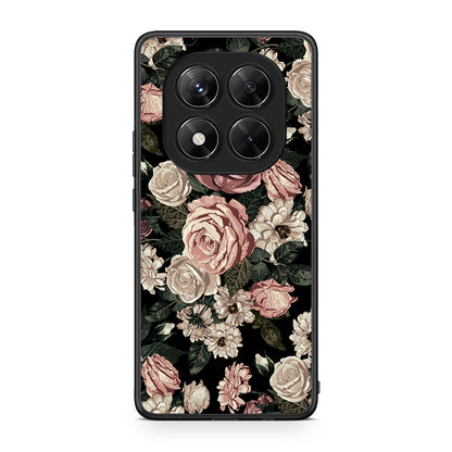 4 - Xiaomi Redmi Note 14 Pro 5G / Poco X7 Wild Roses Flower case, cover, bumper