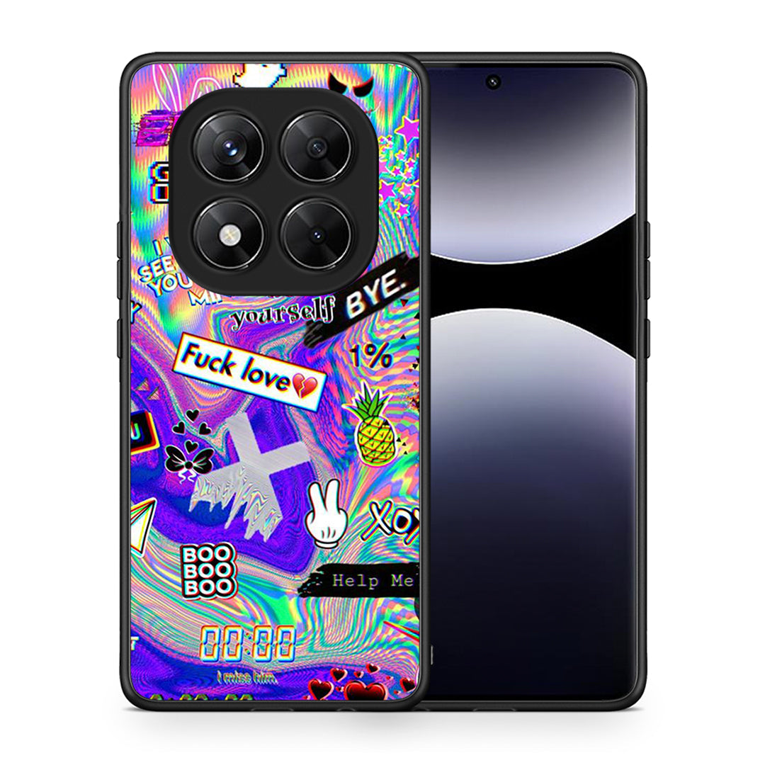 Θήκη Xiaomi Redmi Note 14 Pro 5G / Poco X7 Game Over από τη Smartfits με σχέδιο στο πίσω μέρος και μαύρο περίβλημα | Xiaomi Redmi Note 14 Pro 5G / Poco X7 Game Over case with colorful back and black bezels