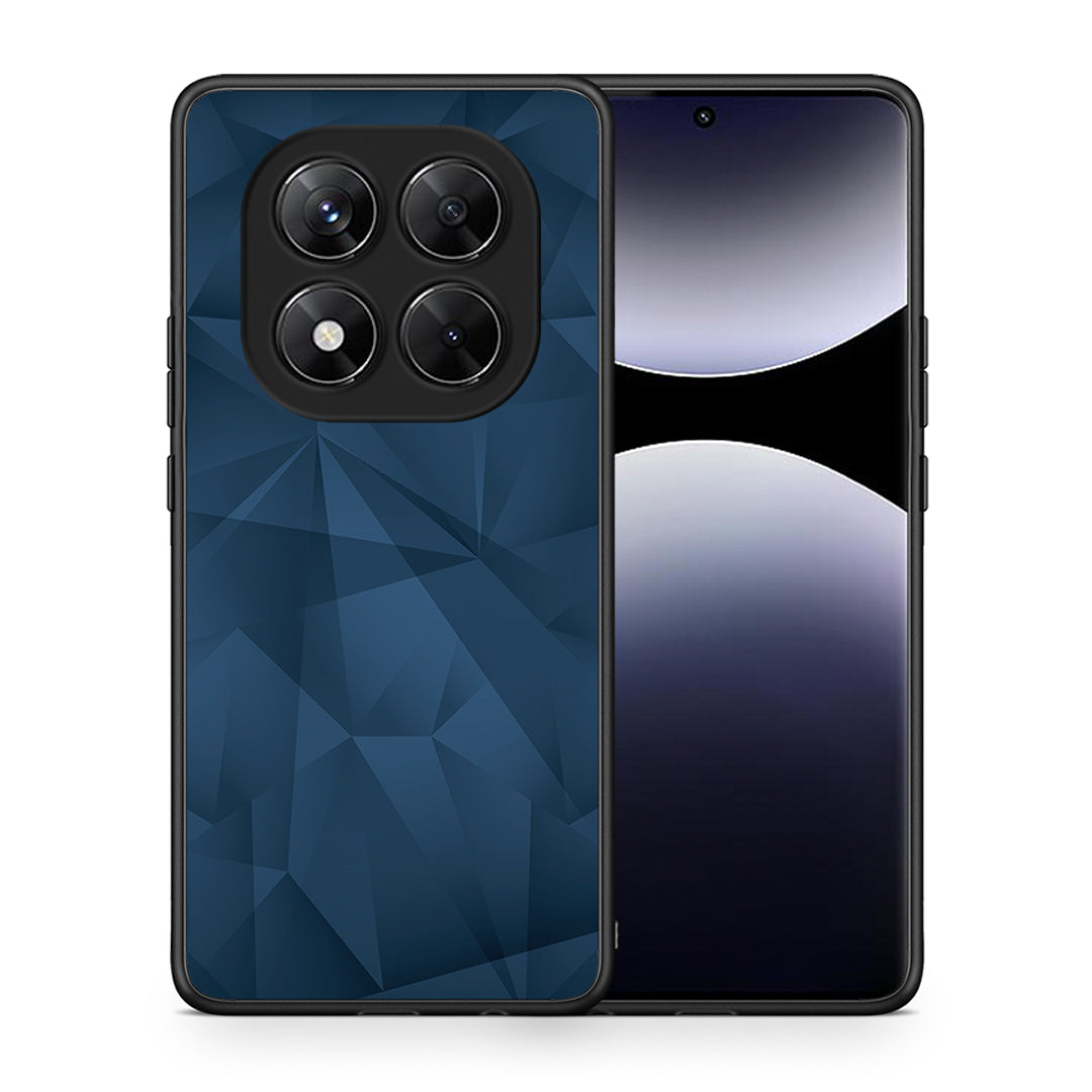 Θήκη Xiaomi Redmi Note 14 Pro 5G / Poco X7 Blue Abstract Geometric από τη Smartfits με σχέδιο στο πίσω μέρος και μαύρο περίβλημα | Xiaomi Redmi Note 14 Pro 5G / Poco X7 Blue Abstract Geometric case with colorful back and black bezels