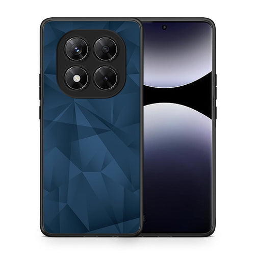 Θήκη Xiaomi Redmi Note 14 Pro 5G / Poco X7 Blue Abstract Geometric από τη Smartfits με σχέδιο στο πίσω μέρος και μαύρο περίβλημα | Xiaomi Redmi Note 14 Pro 5G / Poco X7 Blue Abstract Geometric case with colorful back and black bezels