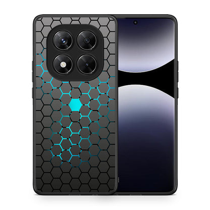 Θήκη Xiaomi Redmi Note 14 Pro 5G / Poco X7 Hexagonal Geometric από τη Smartfits με σχέδιο στο πίσω μέρος και μαύρο περίβλημα | Xiaomi Redmi Note 14 Pro 5G / Poco X7 Hexagonal Geometric case with colorful back and black bezels