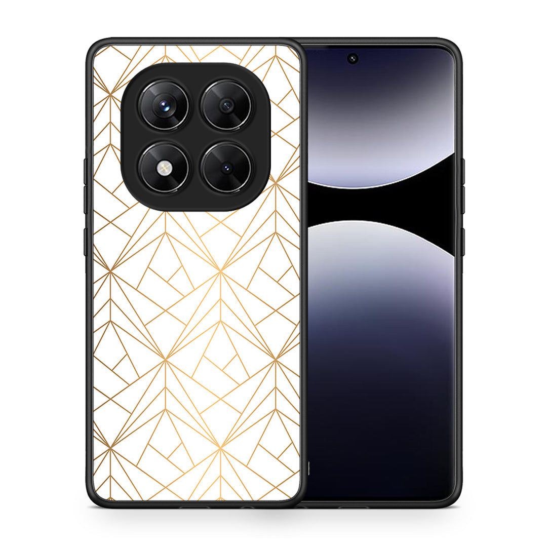 Θήκη Xiaomi Redmi Note 14 Pro 5G / Poco X7 Luxury White Geometric από τη Smartfits με σχέδιο στο πίσω μέρος και μαύρο περίβλημα | Xiaomi Redmi Note 14 Pro 5G / Poco X7 Luxury White Geometric case with colorful back and black bezels