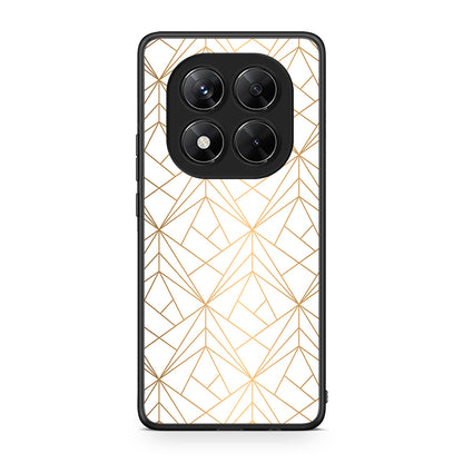 111 - Xiaomi Redmi Note 14 Pro 5G / Poco X7 Luxury White Geometric case, cover, bumper
