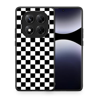 Θήκη Xiaomi Redmi Note 14 Pro 5G / Poco X7 Squares Geometric από τη Smartfits με σχέδιο στο πίσω μέρος και μαύρο περίβλημα | Xiaomi Redmi Note 14 Pro 5G / Poco X7 Squares Geometric case with colorful back and black bezels