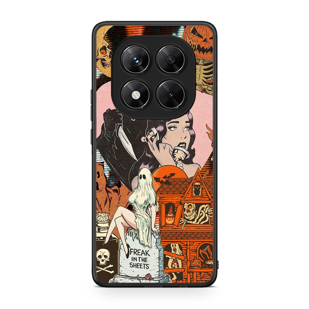 Xiaomi Redmi Note 14 Pro 5G / Poco X7 Halloween Collage Θήκη από τη Smartfits με σχέδιο στο πίσω μέρος και μαύρο περίβλημα | Smartphone case with colorful back and black bezels by Smartfits