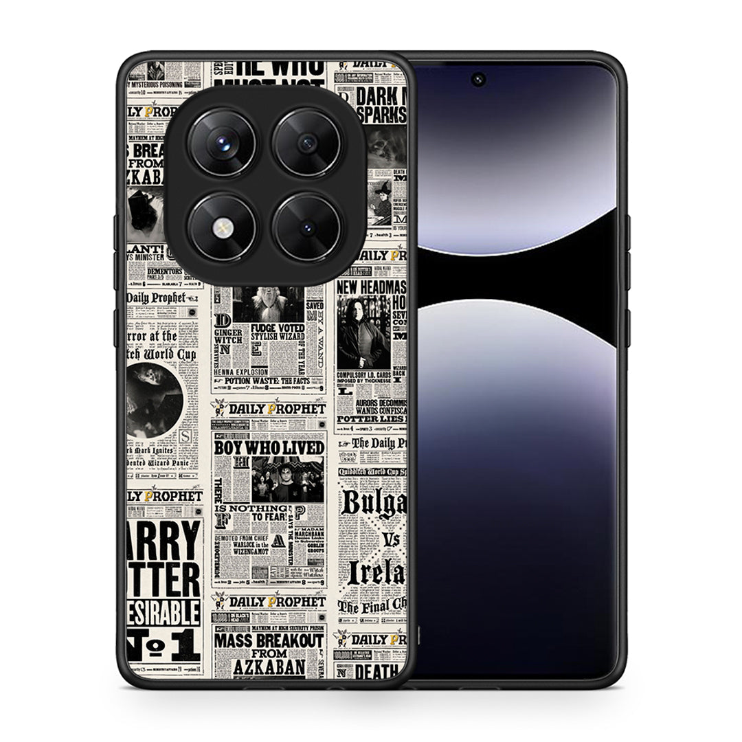 Θήκη Xiaomi Redmi Note 14 Pro 5G / Poco X7 Harry Paper από τη Smartfits με σχέδιο στο πίσω μέρος και μαύρο περίβλημα | Xiaomi Redmi Note 14 Pro 5G / Poco X7 Harry Paper case with colorful back and black bezels