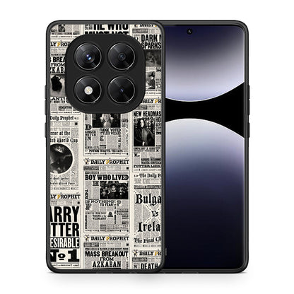 Θήκη Xiaomi Redmi Note 14 Pro 5G / Poco X7 Harry Paper από τη Smartfits με σχέδιο στο πίσω μέρος και μαύρο περίβλημα | Xiaomi Redmi Note 14 Pro 5G / Poco X7 Harry Paper case with colorful back and black bezels