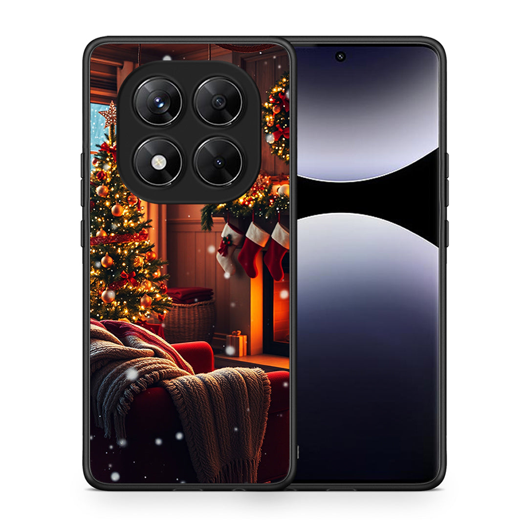 Θήκη Xiaomi Redmi Note 14 Pro 5G / Poco X7 Home For Christmas από τη Smartfits με σχέδιο στο πίσω μέρος και μαύρο περίβλημα | Xiaomi Redmi Note 14 Pro 5G / Poco X7 Home For Christmas case with colorful back and black bezels