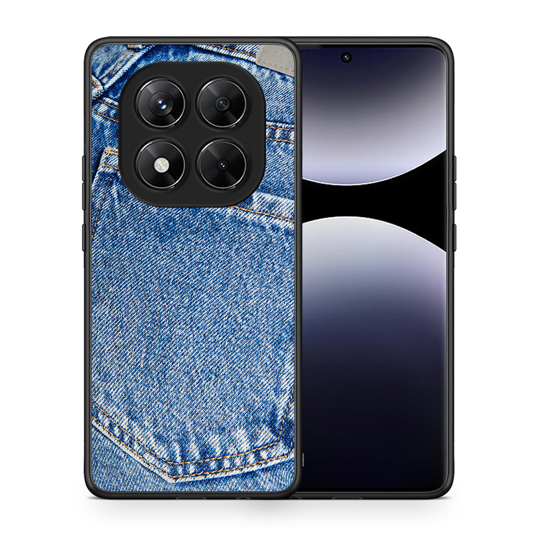 Θήκη Xiaomi Redmi Note 14 Pro 5G / Poco X7 Jeans Pocket από τη Smartfits με σχέδιο στο πίσω μέρος και μαύρο περίβλημα | Xiaomi Redmi Note 14 Pro 5G / Poco X7 Jeans Pocket case with colorful back and black bezels