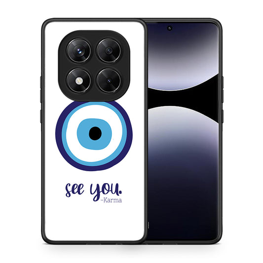 Θήκη Xiaomi Redmi Note 14 Pro 5G / Poco X7 Karma Says από τη Smartfits με σχέδιο στο πίσω μέρος και μαύρο περίβλημα | Xiaomi Redmi Note 14 Pro 5G / Poco X7 Karma Says case with colorful back and black bezels