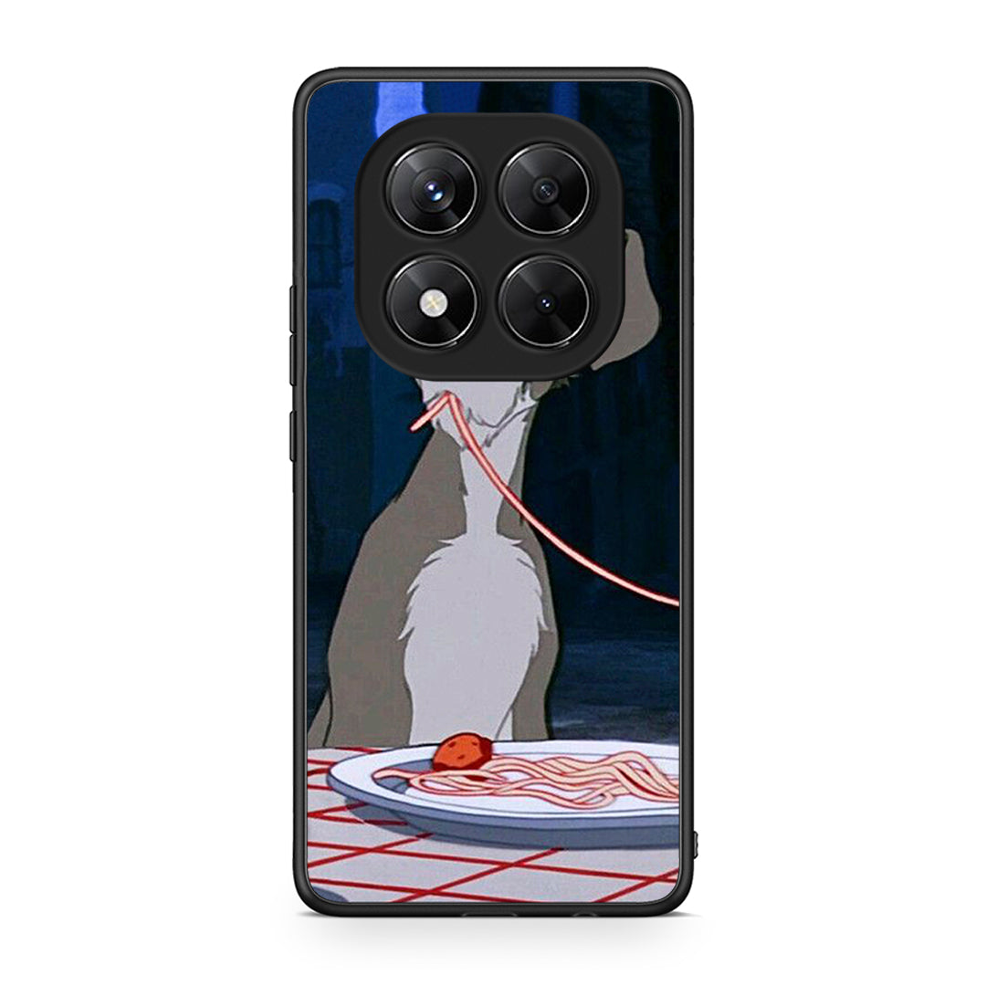 Xiaomi Redmi Note 14 Pro 5G / Poco X7 Lady And Tramp 1 Θήκη Αγίου Βαλεντίνου από τη Smartfits με σχέδιο στο πίσω μέρος και μαύρο περίβλημα | Smartphone case with colorful back and black bezels by Smartfits