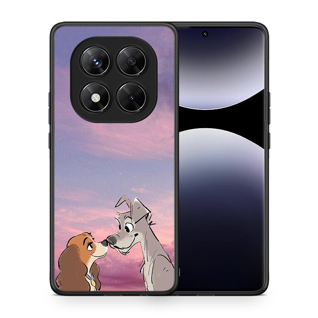 Θήκη Xiaomi Redmi Note 14 Pro 5G / Poco X7 Lady And Tramp από τη Smartfits με σχέδιο στο πίσω μέρος και μαύρο περίβλημα | Xiaomi Redmi Note 14 Pro 5G / Poco X7 Lady And Tramp case with colorful back and black bezels