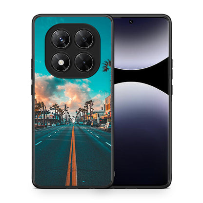 Θήκη Xiaomi Redmi Note 14 Pro 5G / Poco X7 City Landscape από τη Smartfits με σχέδιο στο πίσω μέρος και μαύρο περίβλημα | Xiaomi Redmi Note 14 Pro 5G / Poco X7 City Landscape case with colorful back and black bezels