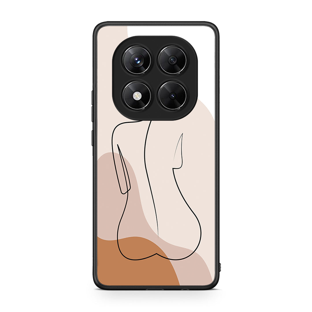 Xiaomi Redmi Note 14 Pro 5G / Poco X7 LineArt Woman θήκη από τη Smartfits με σχέδιο στο πίσω μέρος και μαύρο περίβλημα | Smartphone case with colorful back and black bezels by Smartfits