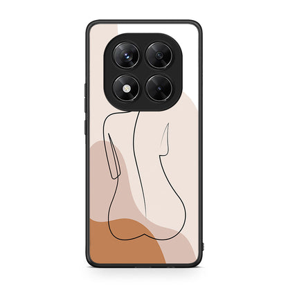 Xiaomi Redmi Note 14 Pro 5G / Poco X7 LineArt Woman θήκη από τη Smartfits με σχέδιο στο πίσω μέρος και μαύρο περίβλημα | Smartphone case with colorful back and black bezels by Smartfits