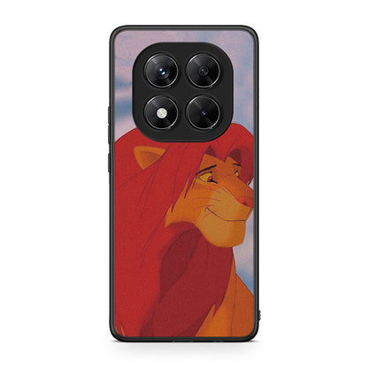 Xiaomi Redmi Note 14 Pro 5G / Poco X7 Lion Love 1 Θήκη Αγίου Βαλεντίνου από τη Smartfits με σχέδιο στο πίσω μέρος και μαύρο περίβλημα | Smartphone case with colorful back and black bezels by Smartfits