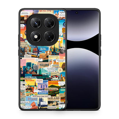 Θήκη Xiaomi Redmi Note 14 Pro 5G / Poco X7 Live To Travel από τη Smartfits με σχέδιο στο πίσω μέρος και μαύρο περίβλημα | Xiaomi Redmi Note 14 Pro 5G / Poco X7 Live To Travel case with colorful back and black bezels