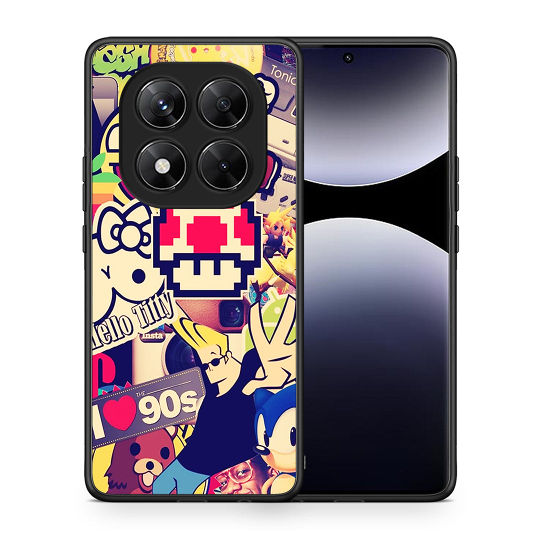 Θήκη Xiaomi Redmi Note 14 Pro 5G / Poco X7 Love The 90s από τη Smartfits με σχέδιο στο πίσω μέρος και μαύρο περίβλημα | Xiaomi Redmi Note 14 Pro 5G / Poco X7 Love The 90s case with colorful back and black bezels