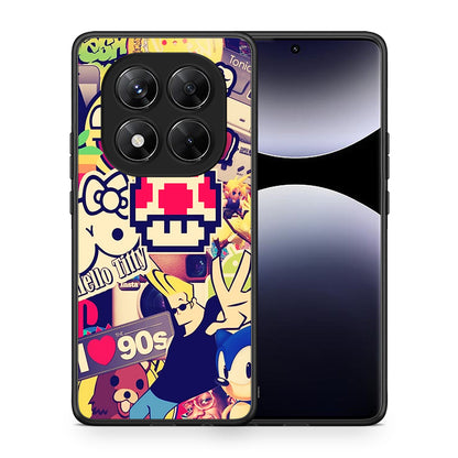 Θήκη Xiaomi Redmi Note 14 Pro 5G / Poco X7 Love The 90s από τη Smartfits με σχέδιο στο πίσω μέρος και μαύρο περίβλημα | Xiaomi Redmi Note 14 Pro 5G / Poco X7 Love The 90s case with colorful back and black bezels