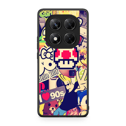 Xiaomi Redmi Note 14 Pro 5G / Poco X7 Love The 90s θήκη από τη Smartfits με σχέδιο στο πίσω μέρος και μαύρο περίβλημα | Smartphone case with colorful back and black bezels by Smartfits