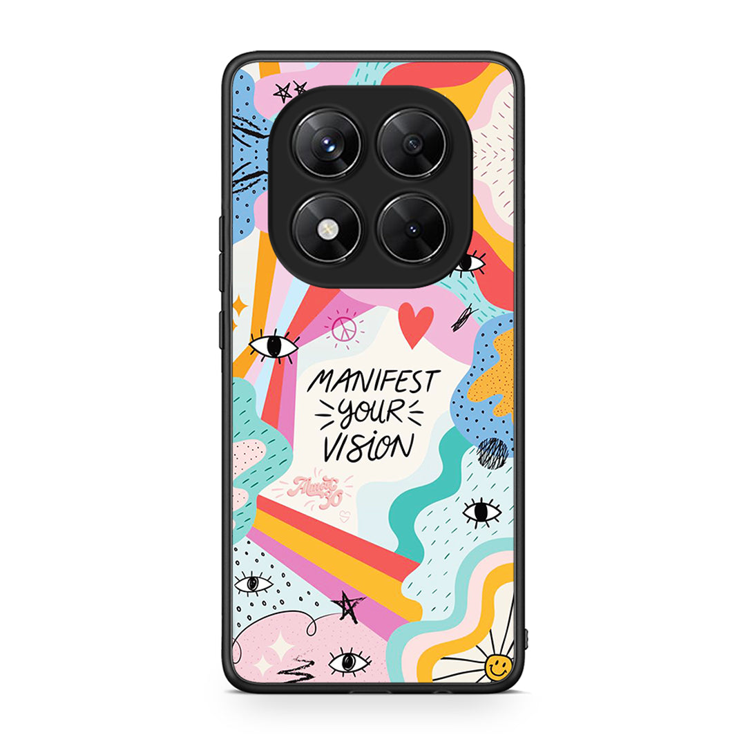 Xiaomi Redmi Note 14 Pro 5G / Poco X7 Manifest Your Vision θήκη από τη Smartfits με σχέδιο στο πίσω μέρος και μαύρο περίβλημα | Smartphone case with colorful back and black bezels by Smartfits