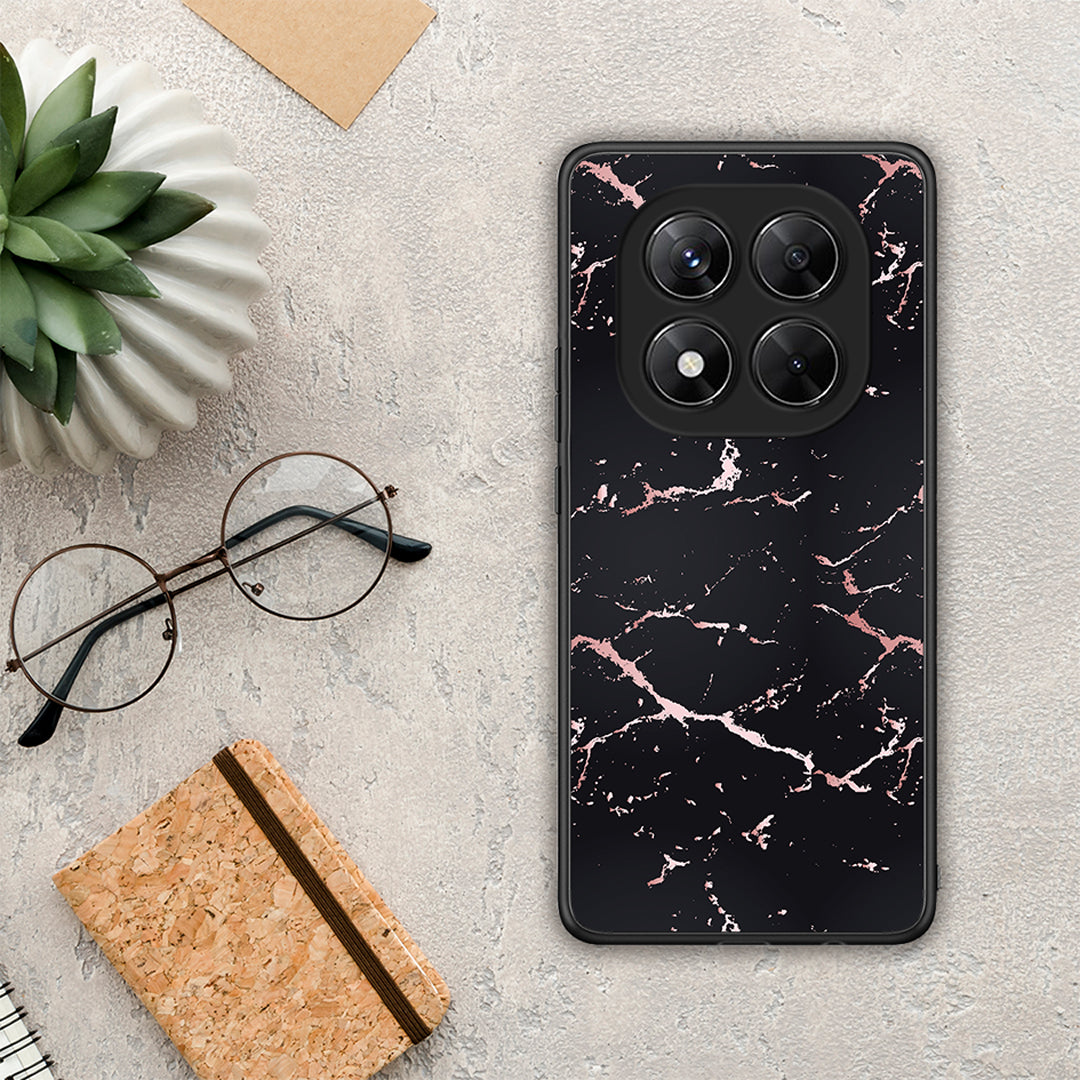 Marble Black Rosegold - Xiaomi Redmi Note 14 Pro 5G / Poco X7 θήκη