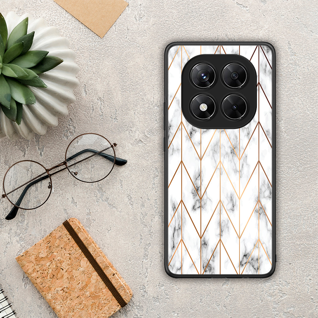 Marble Gold Geometric - Xiaomi Redmi Note 14 Pro 5G / Poco X7 θήκη