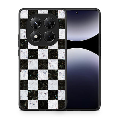 Θήκη Xiaomi Redmi Note 14 Pro 5G / Poco X7 Square Geometric Marble από τη Smartfits με σχέδιο στο πίσω μέρος και μαύρο περίβλημα | Xiaomi Redmi Note 14 Pro 5G / Poco X7 Square Geometric Marble case with colorful back and black bezels
