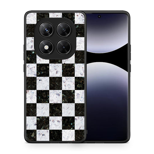 Θήκη Xiaomi Redmi Note 14 Pro 5G / Poco X7 Square Geometric Marble από τη Smartfits με σχέδιο στο πίσω μέρος και μαύρο περίβλημα | Xiaomi Redmi Note 14 Pro 5G / Poco X7 Square Geometric Marble case with colorful back and black bezels