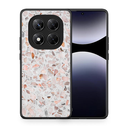 Θήκη Xiaomi Redmi Note 14 Pro 5G / Poco X7 Marble Terrazzo από τη Smartfits με σχέδιο στο πίσω μέρος και μαύρο περίβλημα | Xiaomi Redmi Note 14 Pro 5G / Poco X7 Marble Terrazzo case with colorful back and black bezels