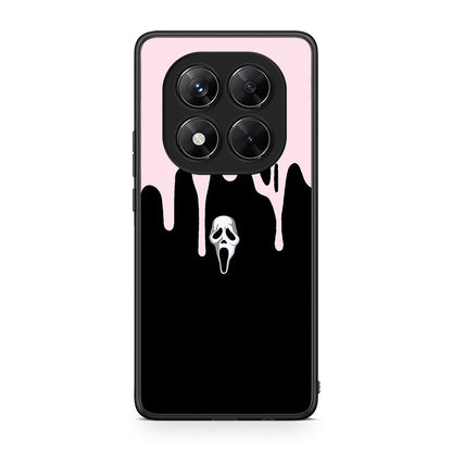 Xiaomi Redmi Note 14 Pro 5G / Poco X7 Melting Halloween Mask Θήκη από τη Smartfits με σχέδιο στο πίσω μέρος και μαύρο περίβλημα | Smartphone case with colorful back and black bezels by Smartfits