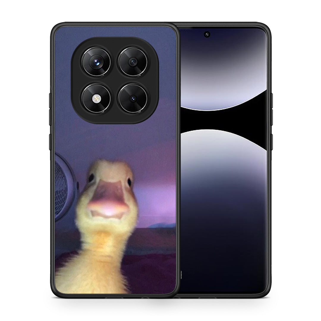 Θήκη Xiaomi Redmi Note 14 Pro 5G / Poco X7 Meme Duck από τη Smartfits με σχέδιο στο πίσω μέρος και μαύρο περίβλημα | Xiaomi Redmi Note 14 Pro 5G / Poco X7 Meme Duck case with colorful back and black bezels