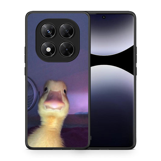 Θήκη Xiaomi Redmi Note 14 Pro 5G / Poco X7 Meme Duck από τη Smartfits με σχέδιο στο πίσω μέρος και μαύρο περίβλημα | Xiaomi Redmi Note 14 Pro 5G / Poco X7 Meme Duck case with colorful back and black bezels