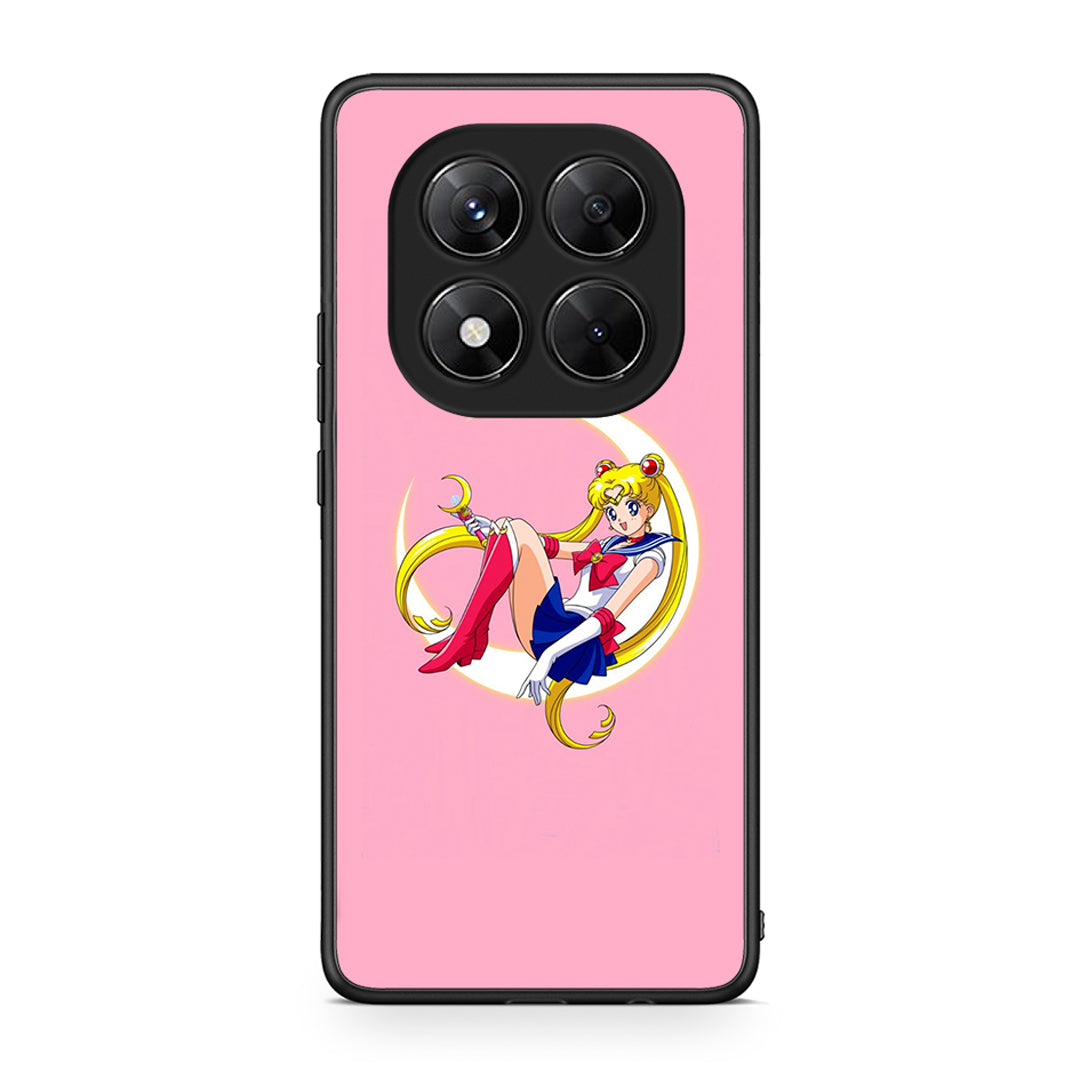 Xiaomi Redmi Note 14 Pro 5G / Poco X7 Moon Girl θήκη από τη Smartfits με σχέδιο στο πίσω μέρος και μαύρο περίβλημα | Smartphone case with colorful back and black bezels by Smartfits