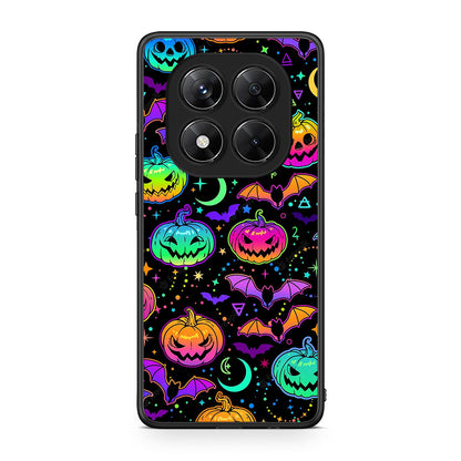 Xiaomi Redmi Note 14 Pro 5G / Poco X7 Neon Halloween θήκη από τη Smartfits με σχέδιο στο πίσω μέρος και μαύρο περίβλημα | Smartphone case with colorful back and black bezels by Smartfits