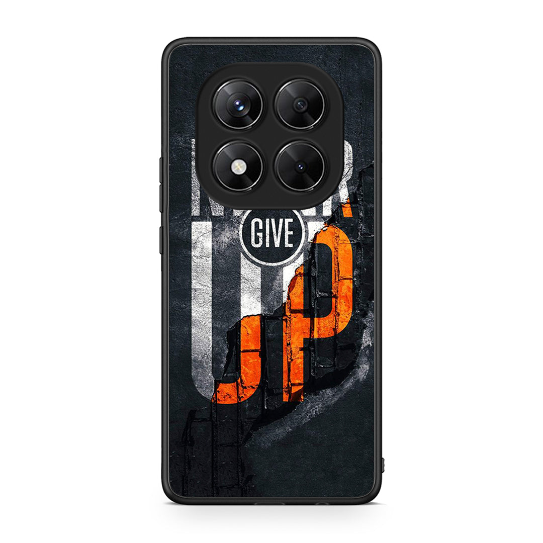 Xiaomi Redmi Note 14 Pro 5G / Poco X7 Never Give Up Θήκη Αγίου Βαλεντίνου από τη Smartfits με σχέδιο στο πίσω μέρος και μαύρο περίβλημα | Smartphone case with colorful back and black bezels by Smartfits