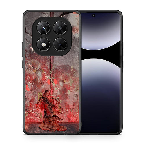 Θήκη Xiaomi Redmi Note 14 Pro 5G / Poco X7 Nezuko Kamado από τη Smartfits με σχέδιο στο πίσω μέρος και μαύρο περίβλημα | Xiaomi Redmi Note 14 Pro 5G / Poco X7 Nezuko Kamado case with colorful back and black bezels