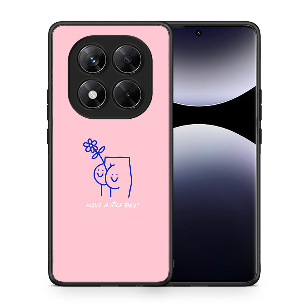 Θήκη Xiaomi Redmi Note 14 Pro 5G / Poco X7 Nice Day από τη Smartfits με σχέδιο στο πίσω μέρος και μαύρο περίβλημα | Xiaomi Redmi Note 14 Pro 5G / Poco X7 Nice Day case with colorful back and black bezels