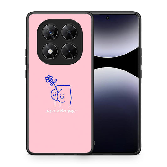 Θήκη Xiaomi Redmi Note 14 Pro 5G / Poco X7 Nice Day από τη Smartfits με σχέδιο στο πίσω μέρος και μαύρο περίβλημα | Xiaomi Redmi Note 14 Pro 5G / Poco X7 Nice Day case with colorful back and black bezels