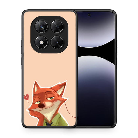Θήκη Xiaomi Redmi Note 14 Pro 5G / Poco X7 Nick Wilde And Judy Hopps Love 1 από τη Smartfits με σχέδιο στο πίσω μέρος και μαύρο περίβλημα | Xiaomi Redmi Note 14 Pro 5G / Poco X7 Nick Wilde And Judy Hopps Love 1 case with colorful back and black bezels